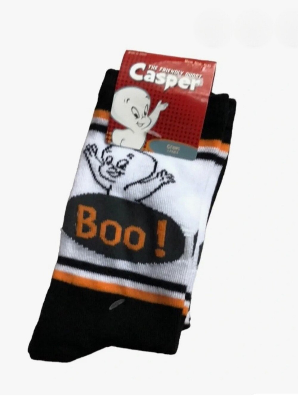 Casper the Friendly Ghost Halloween Crew Socks 3-Pair